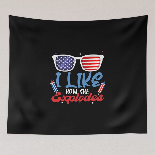 Item preview,  I Like How He Bangs I Like How She Explodes Couple July 4th designed and sold by ShopSmart213.