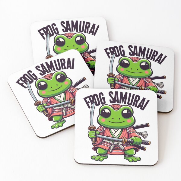 Item preview, Frog Samurai - Funny Kawaii Frog Samurai designed and sold by JessArty ⭐⭐⭐⭐⭐.
