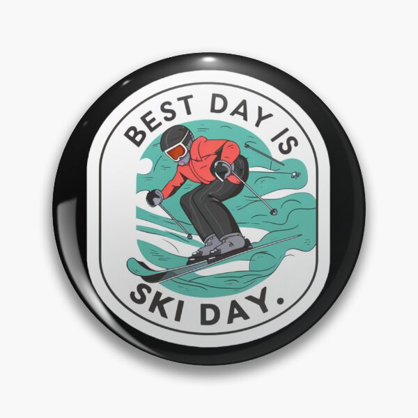 Item preview, Best skiing day sticker designed and sold by AlbertooM.