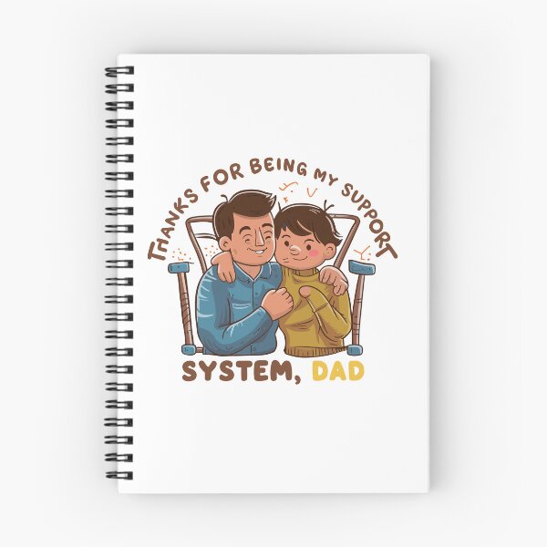 Item preview, Thanks for Being My Support System Dad: Heartwarming Father's Day Art designed and sold by HahaHandlesHub.