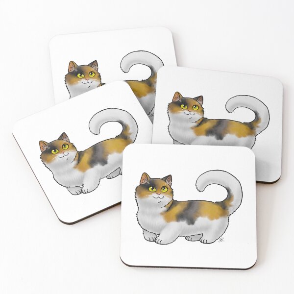 Item preview, Cat - Munchkin Cat - Calico Shorthair designed and sold by Jennifer Stolzer.
