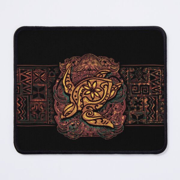 Item preview, Retro Hawaiian Tribal Turtle DIve Shirt Design 034 designed and sold by sunnthreads.