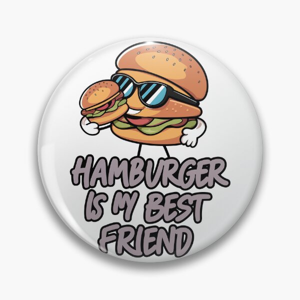 Artikelvorschau, Hamburger ist mein bester Freund Lustiges Design entworfen und verkauft von Quirky Shirts.