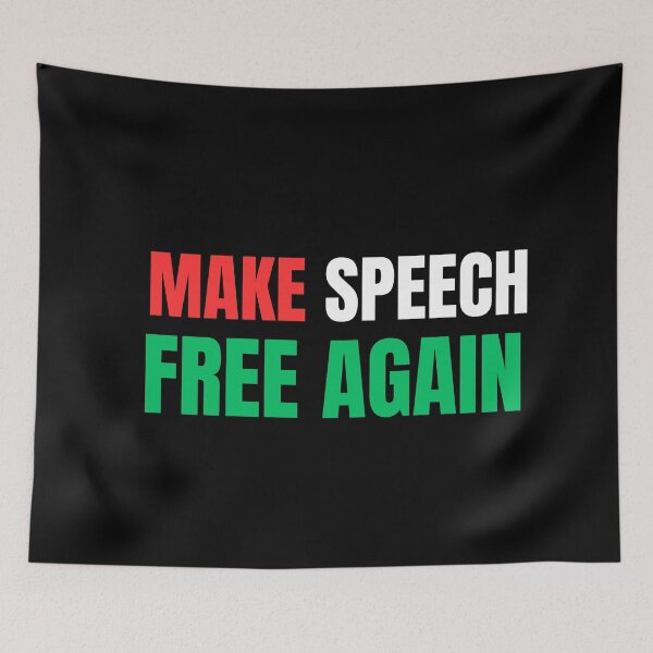 Item preview, Make Speech Free Again designed and sold by ANNINOART ⭐⭐⭐⭐⭐.