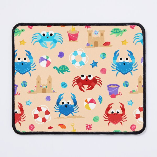Item preview, Crab Castles Beach Crabs Tan designed and sold by SamAnnDesigns.