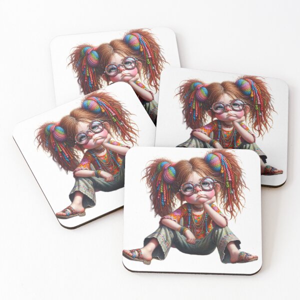 Item preview, Hippie Sadness: Flower Child in Dreadlocks designed and sold by Hungry-Murphy.