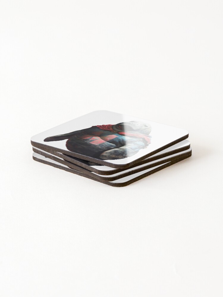 Thumbnail 4 of 5, Coasters (Set of 4), Major Manatee designed and sold by RENcraft.