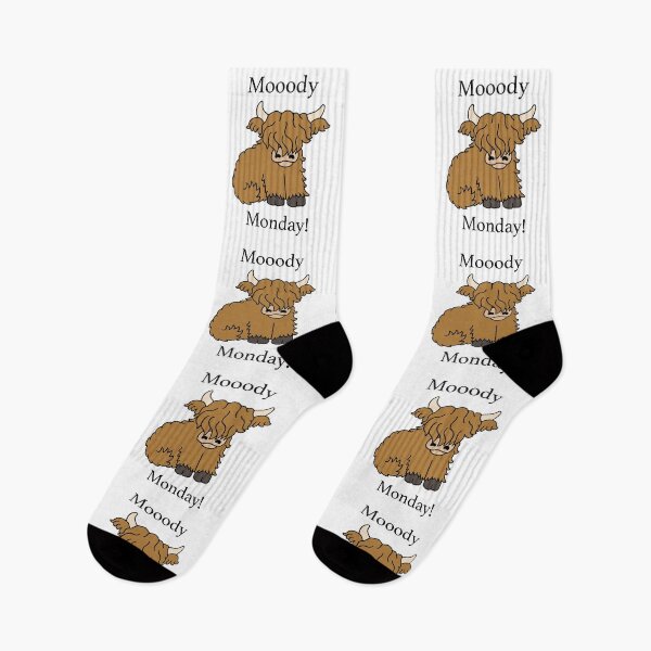 Item preview, Highland Cow - Moody Monday - Mooody designed and sold by Scat the cat.