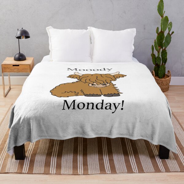 Item preview, Highland Cow - Moody Monday - Mooody designed and sold by Scat the cat.