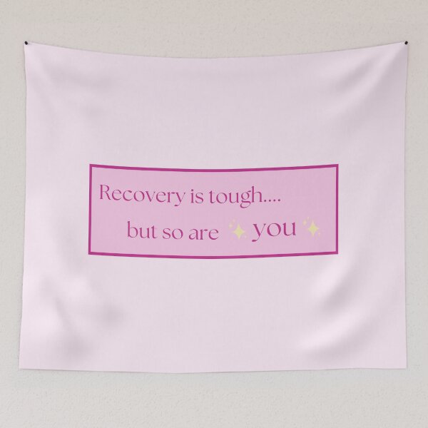 Item preview, Recovery is tough... but so are you with sparkles designed and sold by kjwenzel11.