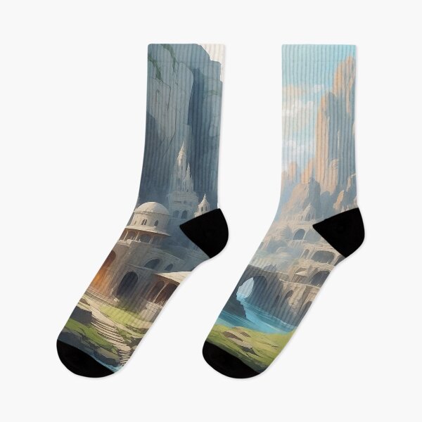 Item preview, Castle in the mountain designed and sold by ArtfullMinds.