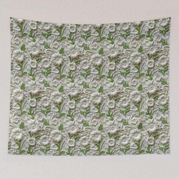 Item preview, Floral Creamcolored Pattern designed and sold by NicolasGlowArt.