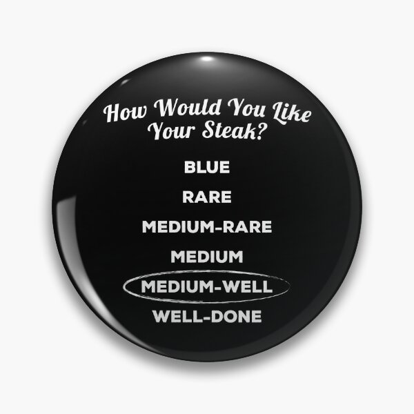 Item preview, How Do You Like Your Steak - Medium Well designed and sold by twHistory.