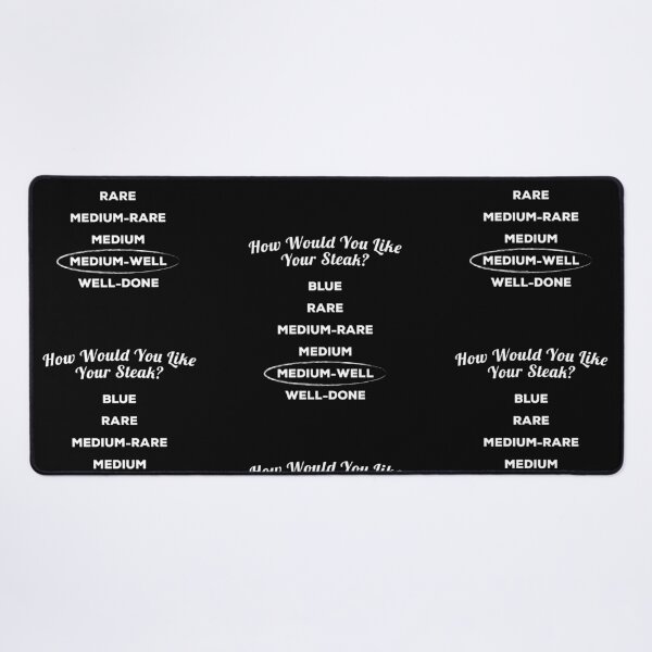 Item preview, How Do You Like Your Steak - Medium Well designed and sold by twHistory.