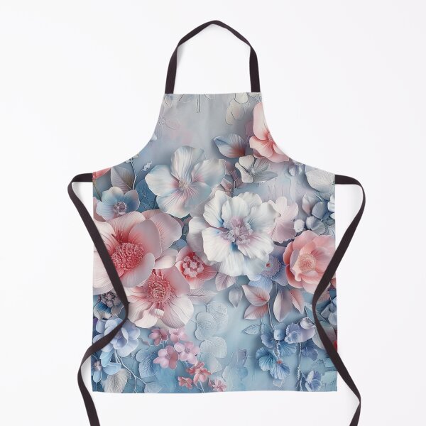 Artikelvorschau, Rosa und blaue Pastellblumen entworfen und verkauft von NicolasGlowArt.