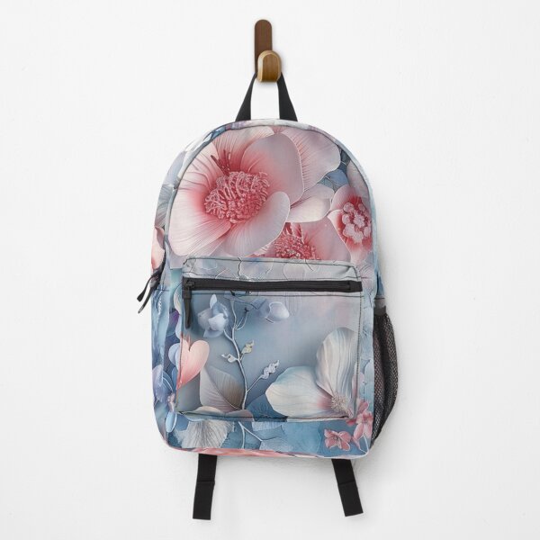 Artikelvorschau, Rosa und blaue Pastellblumen entworfen und verkauft von NicolasGlowArt.
