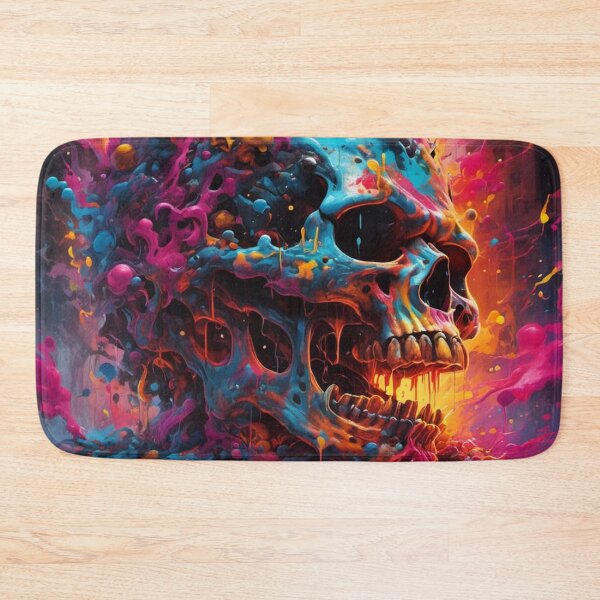 Item preview, Cyberpunk Paint Pop Skull designed and sold by DeadPanDesigns.
