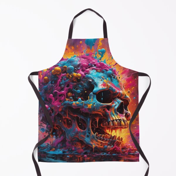 Item preview, Cyberpunk Paint Pop Skull designed and sold by DeadPanDesigns.