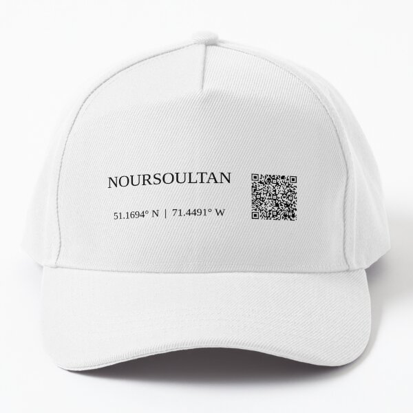 city of noursoultan kazakhstan text gps coords - light casquette de basebal...