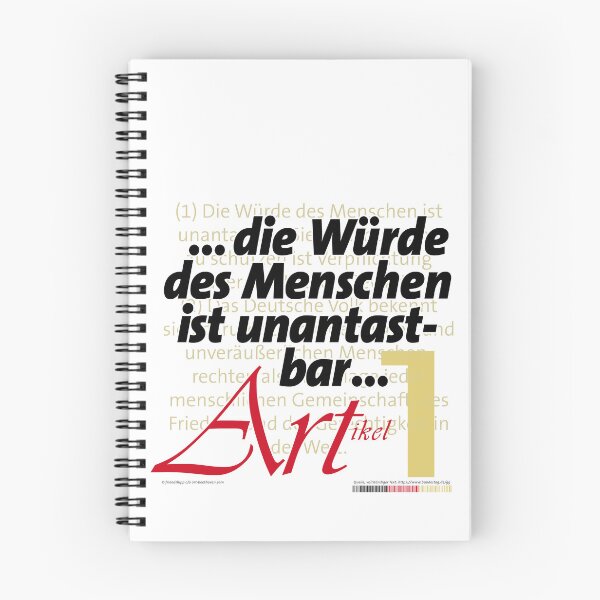 Item preview, "Human dignity ..." – Article 1 | Basic Law of the Federal Republic of Germany designed and sold by Brunhilde1001.