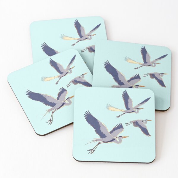 Item preview, Herons flying over the sky designed and sold by Demigrancias.