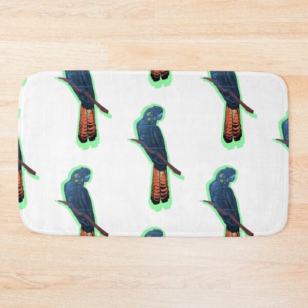 Item preview, Glossy Black Cockatoo designed and sold by feedthewallart.