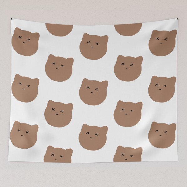 Item preview, Cute Cat Cartoon Illustration | Dead Expression designed and sold by RM-Journey.