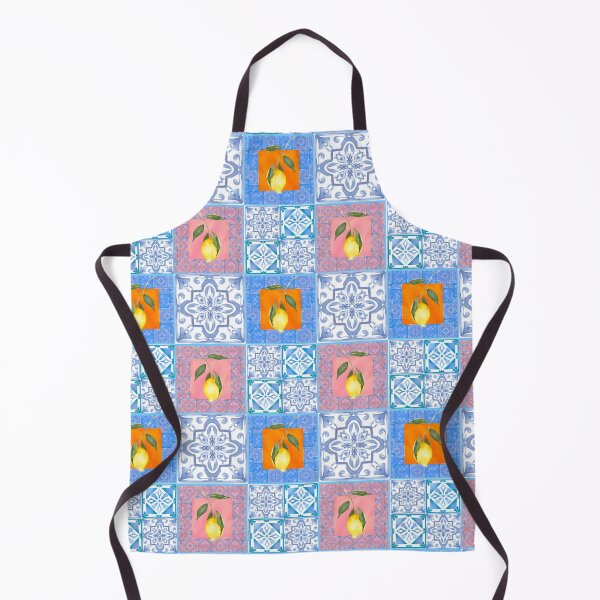 Item preview, Blue,lemon,mosaic tiles,Mediterranean tiles  designed and sold by MariaMarinova.