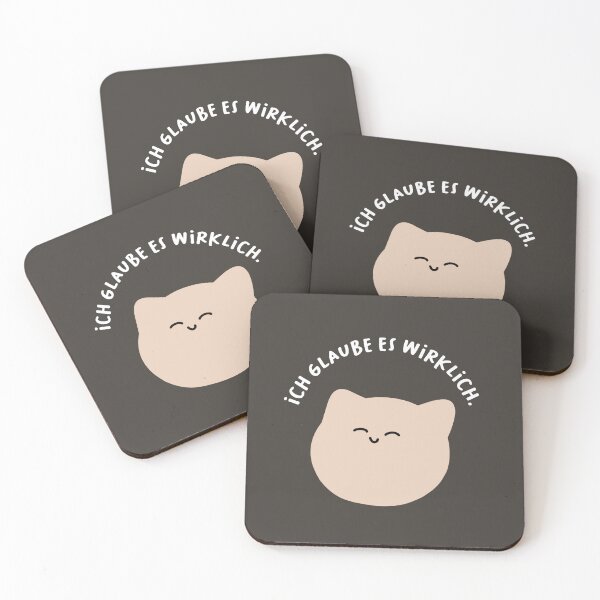 Item preview, Ich glaube wirklich daran | Cute Cat Cartoon Illustration designed and sold by RM-Journey.