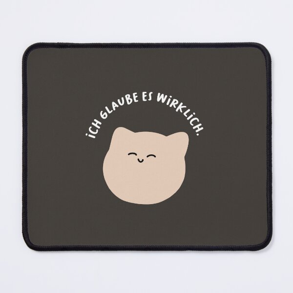 Item preview, Ich glaube wirklich daran | Cute Cat Cartoon Illustration designed and sold by RM-Journey.