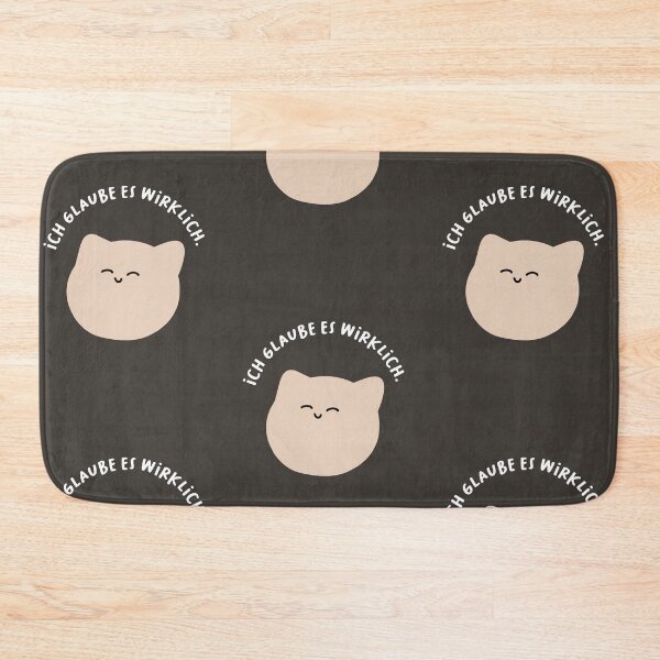 Item preview, Ich glaube wirklich daran | Cute Cat Cartoon Illustration designed and sold by RM-Journey.