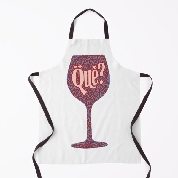 Item preview, Mosaic Wine Glass with "Qué?" Text designed and sold by mYaro.