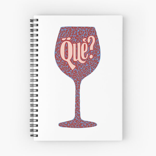 Item preview, Mosaic Wine Glass with "Qué?" Text designed and sold by mYaro.