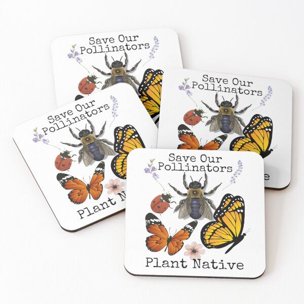 Item preview, Save Our Pollinators Plant Native Eco-Friendly Environmental Design designed and sold by EarthArtDesigns.