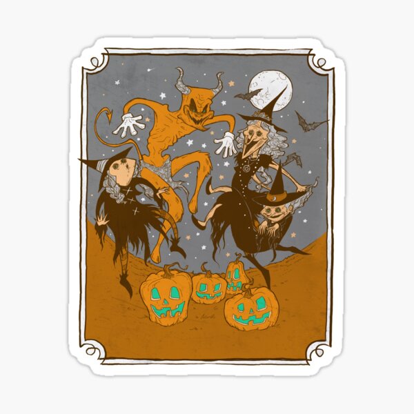 A Halloween Hullabaloo  Sticker