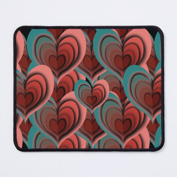 Item preview, Hearts pattern complimentary colors designed and sold by goldsmudge.