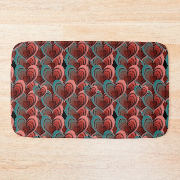 Item preview, Hearts pattern complimentary colors designed and sold by goldsmudge.