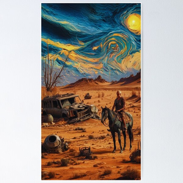 Item preview, Desert rider in a post apocalyptic wasteland designed and sold by Purpleflex.