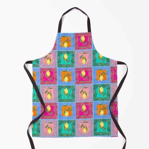 Item preview, Blue,colorful,lemon,mosaic tiles,Mediterranean tiles  designed and sold by MariaMarinova.