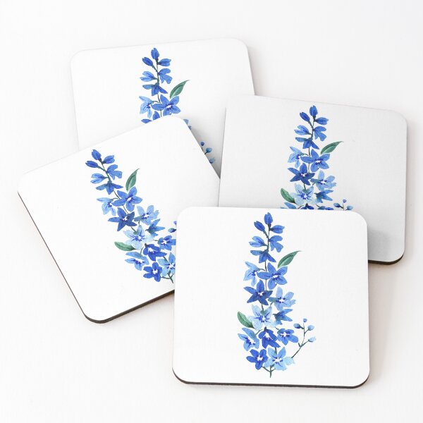 Item preview, Watercolor Delphinium (Blue) designed and sold by andrebalest.art.