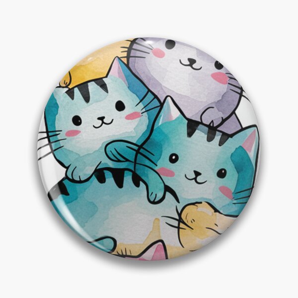 Item preview, Stacked Cuteness: Watercolor Cats designed and sold by mYaro.