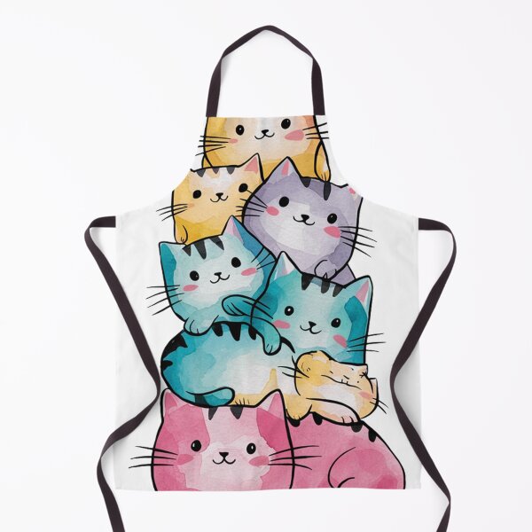 Item preview, Stacked Cuteness: Watercolor Cats designed and sold by mYaro.