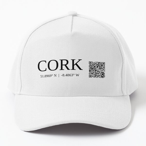 city of cork ireland text gps coords - light casquette de baseball