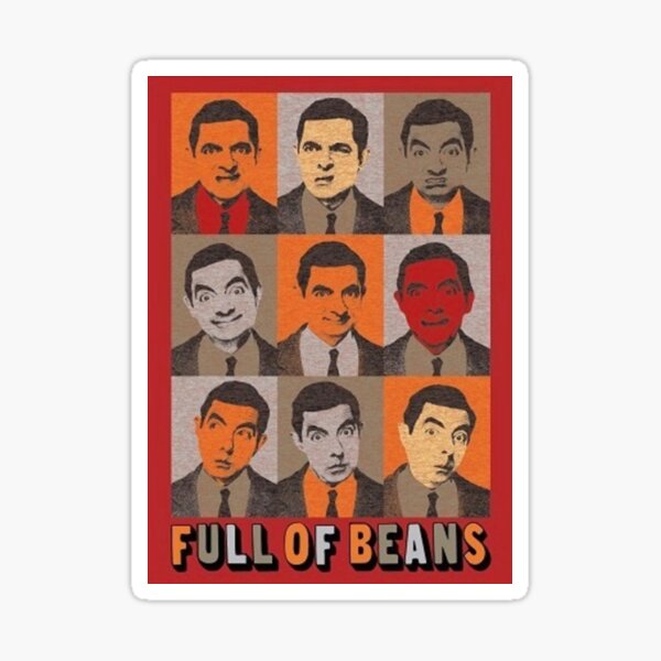 Full of beans gift for girls and boys men and women funny exclusive Sticker