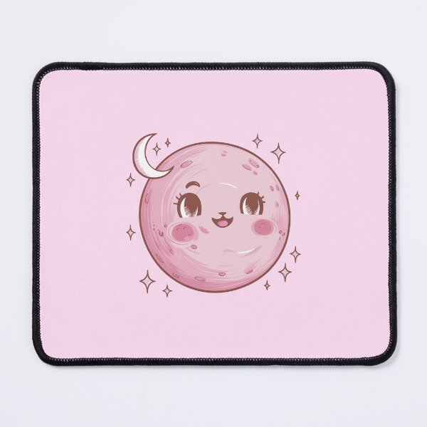 Item preview, Cute Pink Moon Kawaii designed and sold by canvadreamer444.