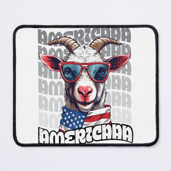 Item preview, Patriotic Goat, Family 4th of July, Independence Day Graphic, USA Flag, Animal Illustration designed and sold by Creative-Hearts.