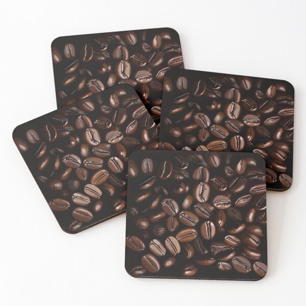 Item preview, Coffee Beans, black background designed and sold by EllieBubs.