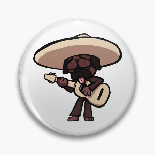 Artikelvorschau, Mariachi-Mops entworfen und verkauft von YeagerComics.