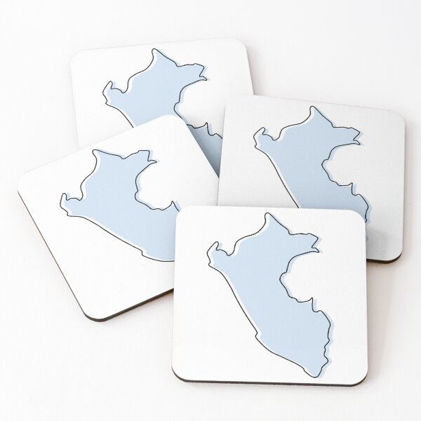 Item preview, Peru Map Outline designed and sold by OrangeLineDesigns.