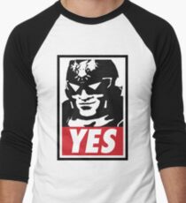 "YES!" Men's Baseball ¾ T-Shirt